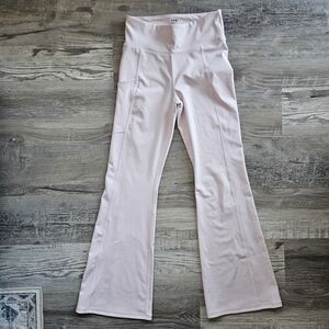 Abercrombie Kids Girls Light Pink Flare Leggings Size 11/12